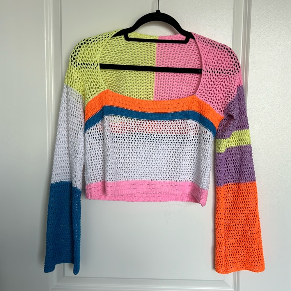 Crochet Knit Top
